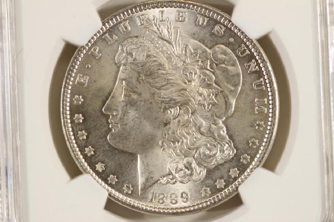 1889 MORGAN SILVER DOLLAR NGC MS63 (1 of 3)