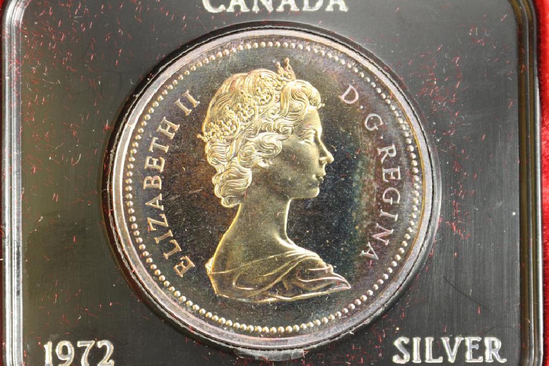 1972 CANADA SILVER DOLLAR PROOF TONING (1 of 3)
