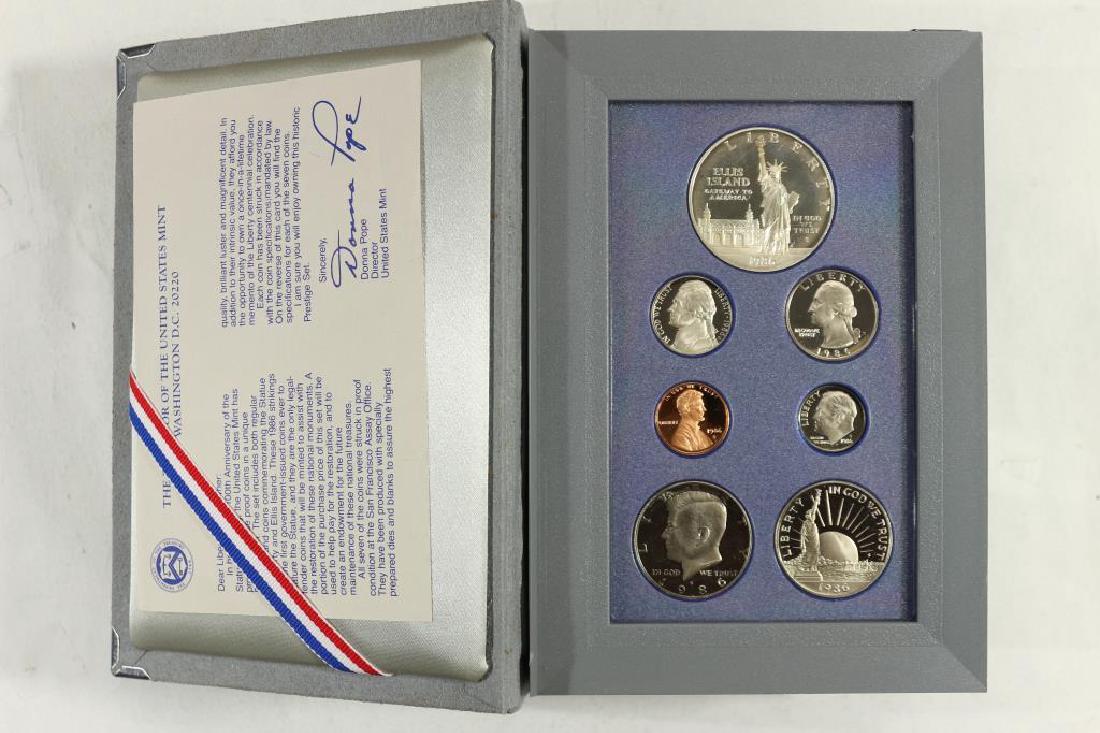 1986 US PRESTIGE PROOF SET STATUE OF LIBERTY (1 of 3)