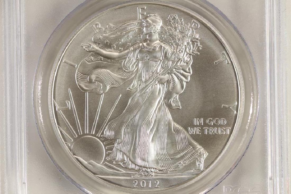 2012 (S) AMERICAN SILVER EAGLE PCGS MS70 (1 of 3)