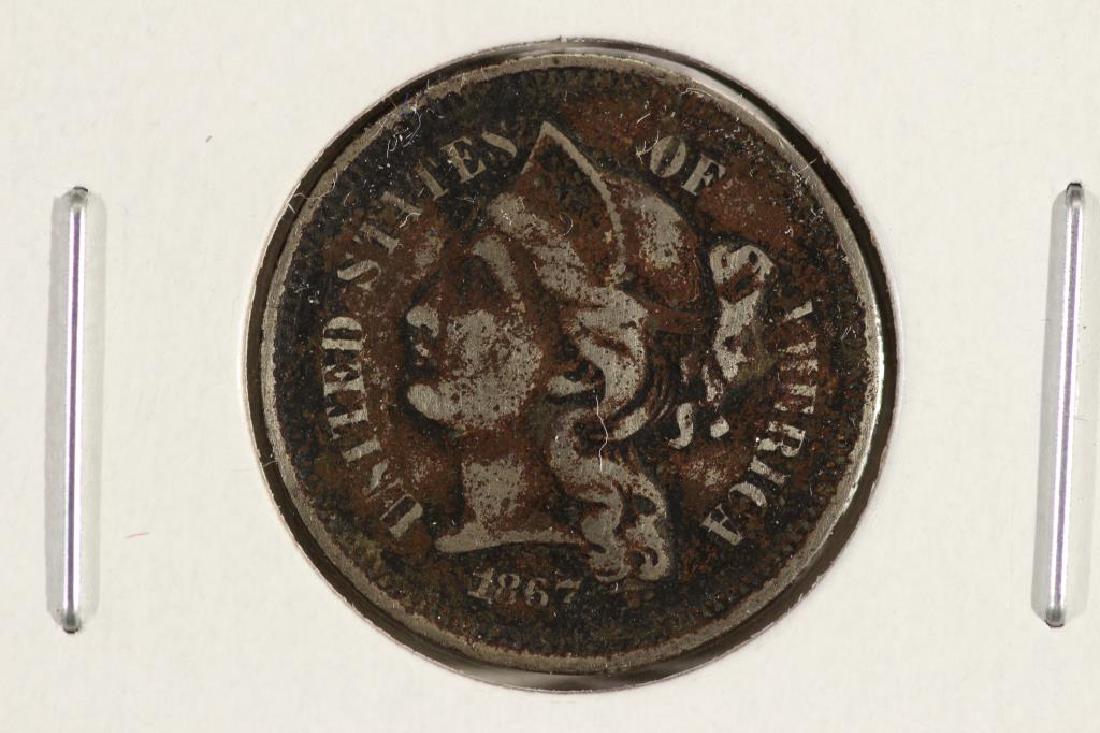 1867 THREE CENT PIECE (NICKEL) (1 of 2)