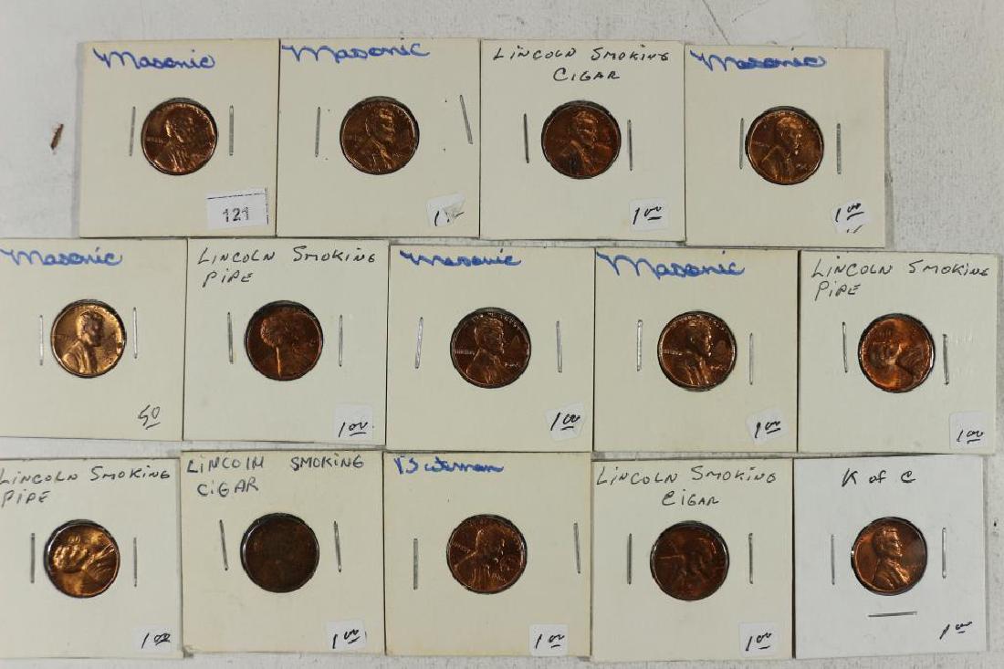 14 NOVELTY LINCOLN CENTS SEE DESCRIPTION (1 of 2)
