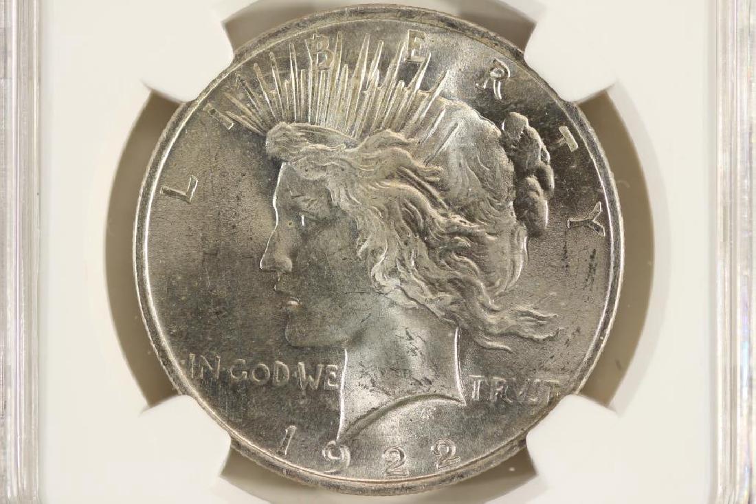 1922 PEACE SILVER DOLLAR NGC MS64 (1 of 3)