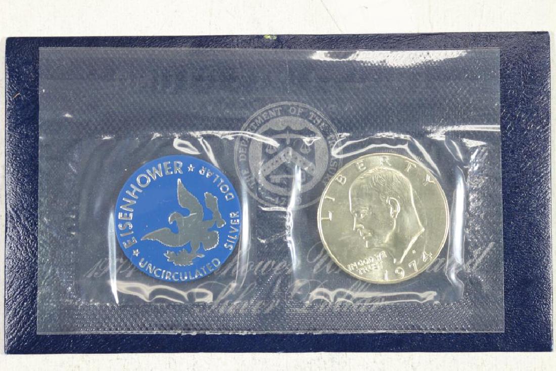 1974-S  IKE SILVER DOLLAR UNCIRCULATED (BLUE PACK) (1 of 2)