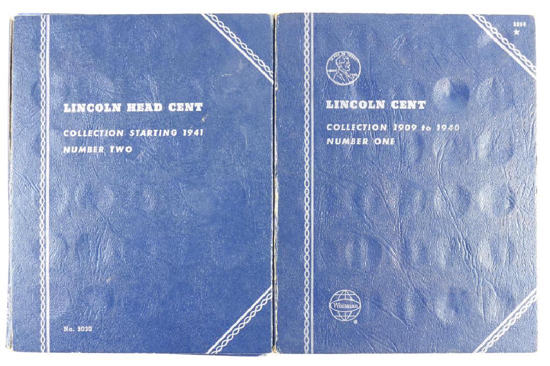 2 PARTIAL LINCOLN CENT ALBUMS 1909-1940 WITH (1 of 3)