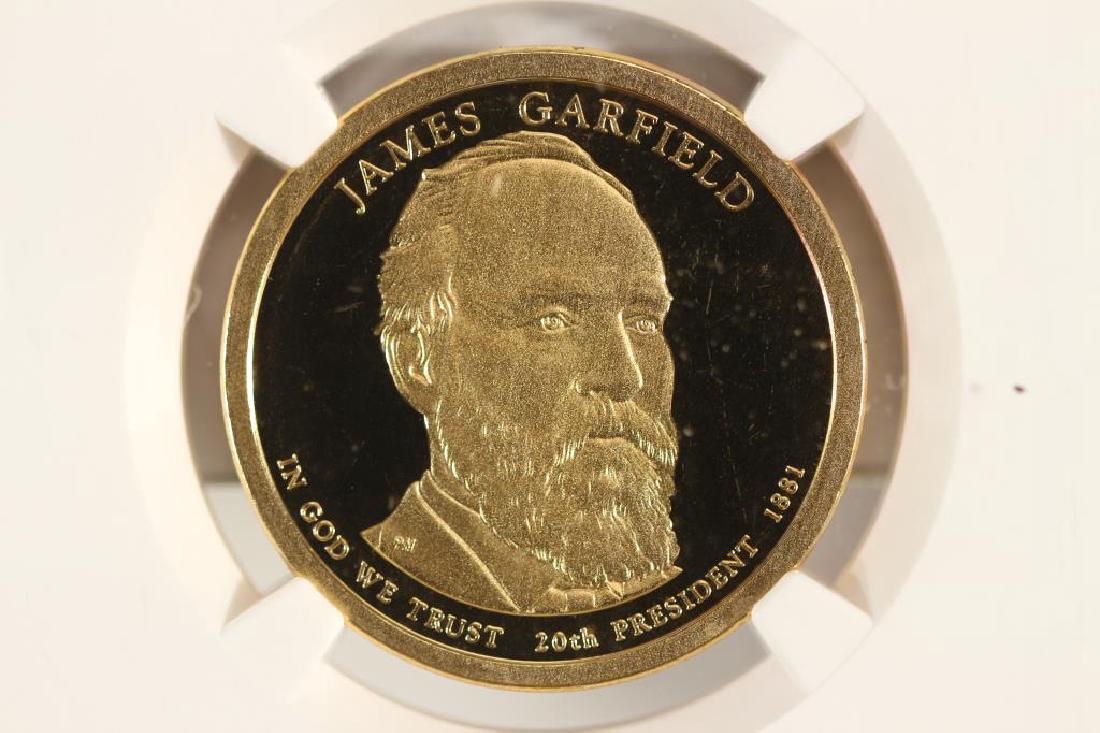 2011-S GARFIELD DOLLAR NGC PF69 ULTRA CAMEO: You must call or email us your credit card directly. Our phone number is 1-763-862-8302 and our email is bidalotauction@aol.com. Thanks.