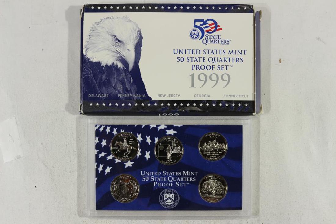 1999 US 50 STATE QUARTERS PROOF SET WITH BOX (1 of 2)