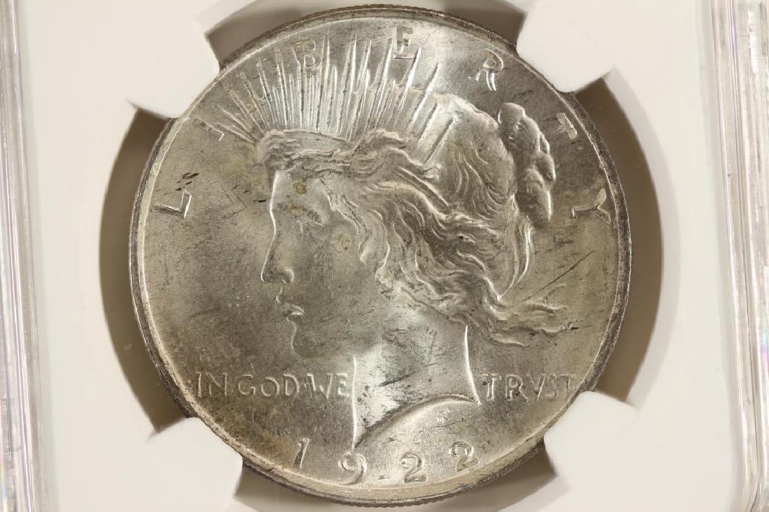 1922 PEACE SILVER DOLLAR NGC MS63 (1 of 3)