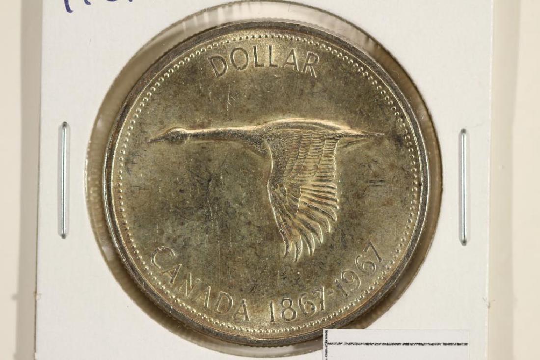 1967 CANADA FLYING GOOSE SILVER DOLLAR UNC (1 of 2)