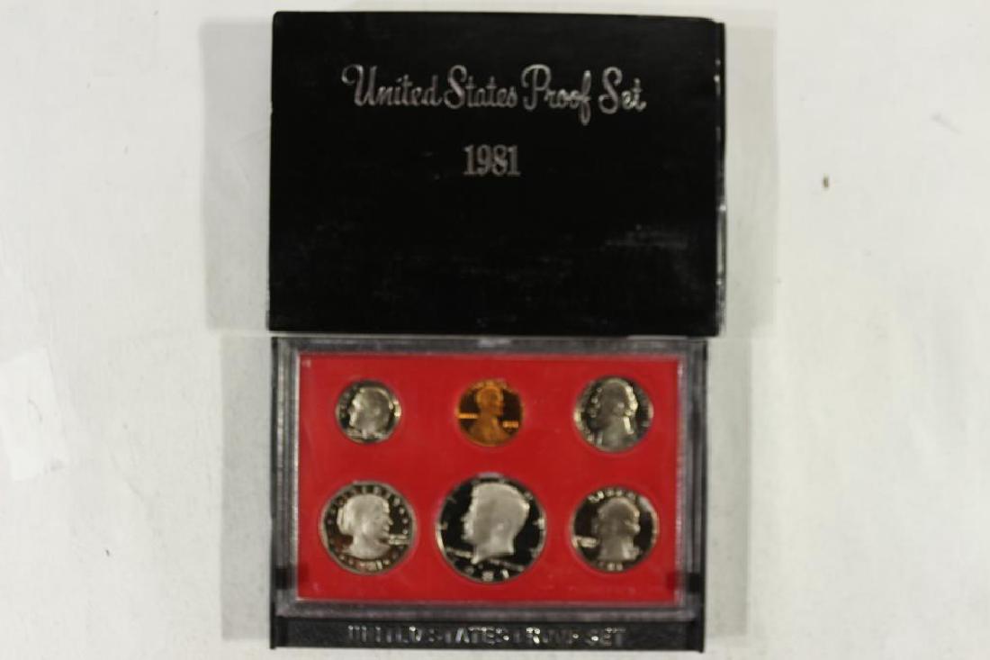1981 US PROOF SET (WITH BOX): You must call or email us your credit card directly. Our phone number is 1-763-862-8302 and our email is bidalotauction@aol.com. Thanks.