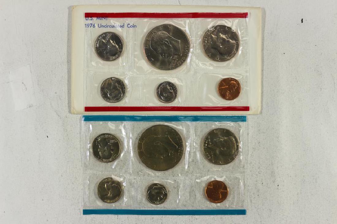 1976 US MINT SET (UNC) P/D (WITH ENVELOPE) (1 of 2)