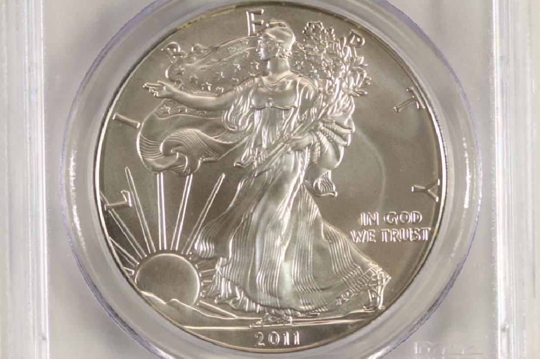 2011-W AMERICAN SILVER EAGLE PCGS MS70 (1 of 3)
