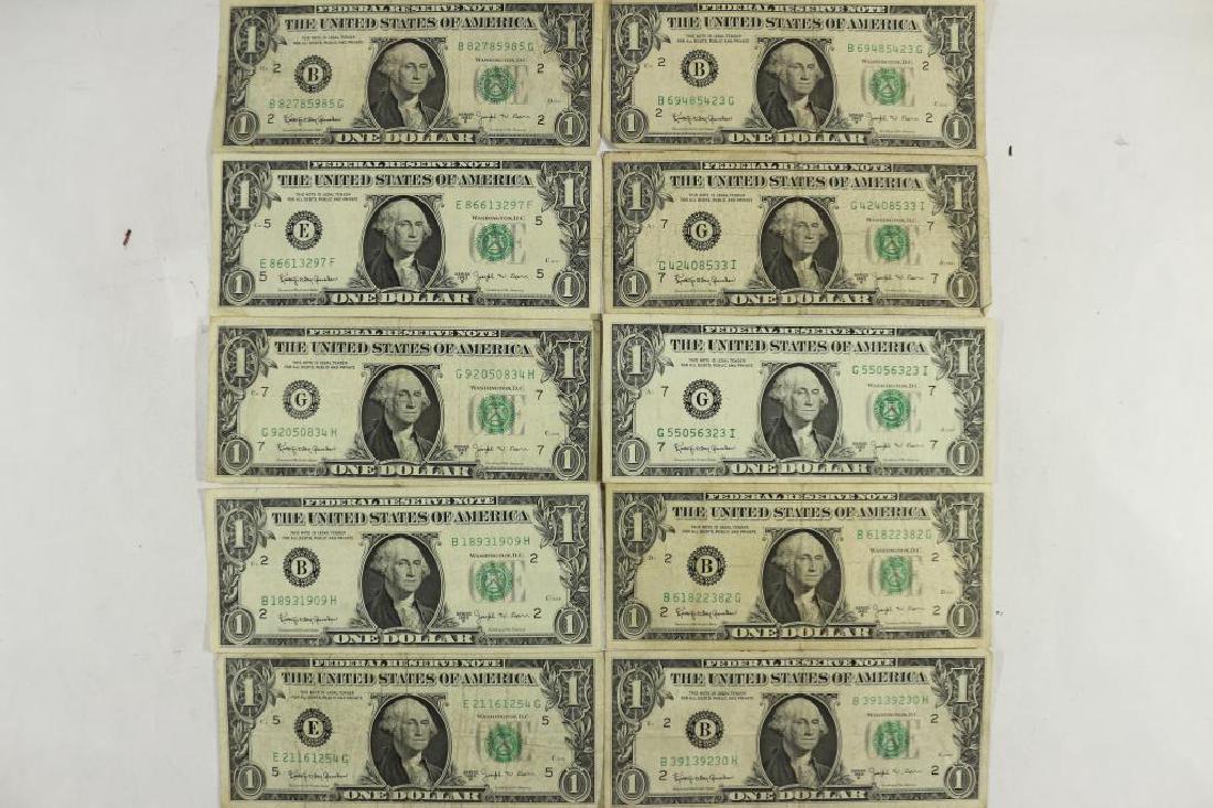 10-1963-B JOSEPH W. BARR $1 FRN'S: You must call or email us your credit card directly. Our phone number is 1-763-862-8302 and our email is bidalotauction@aol.com. Thanks.