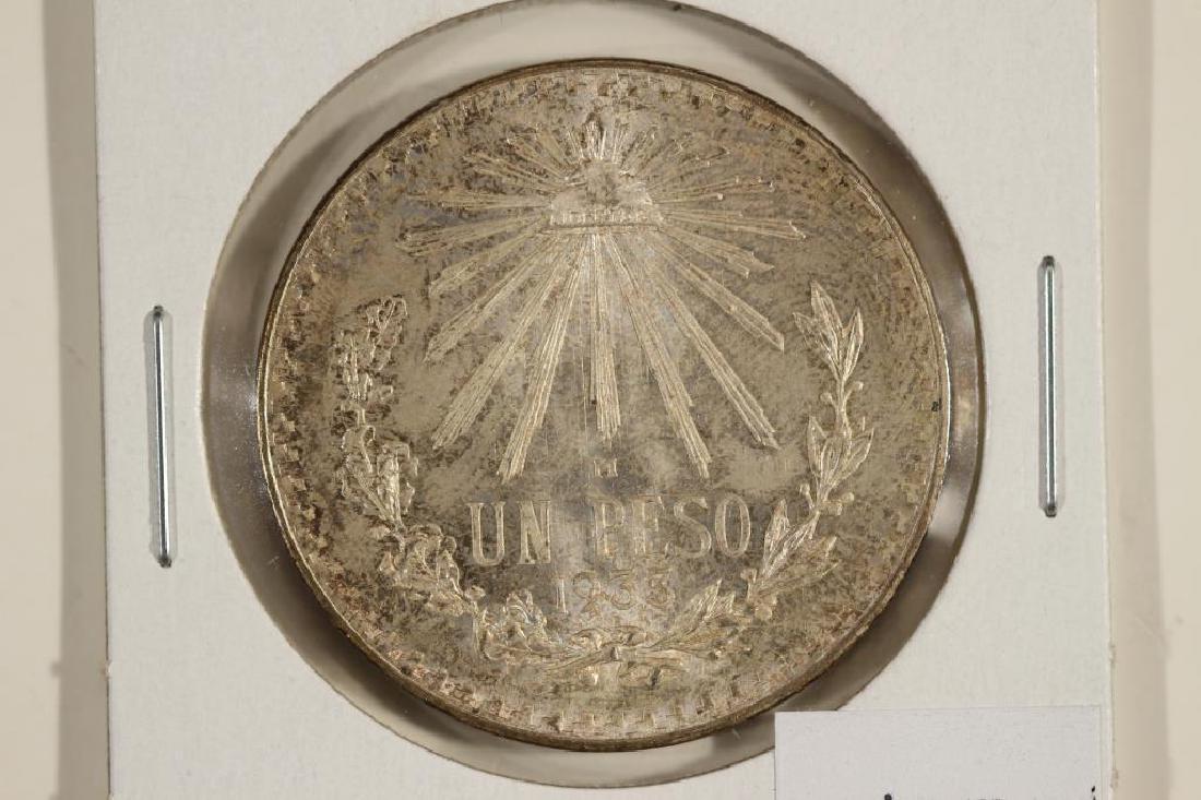 1933-M MEXICO CAP & RAYS SILVER PESO (1 of 2)