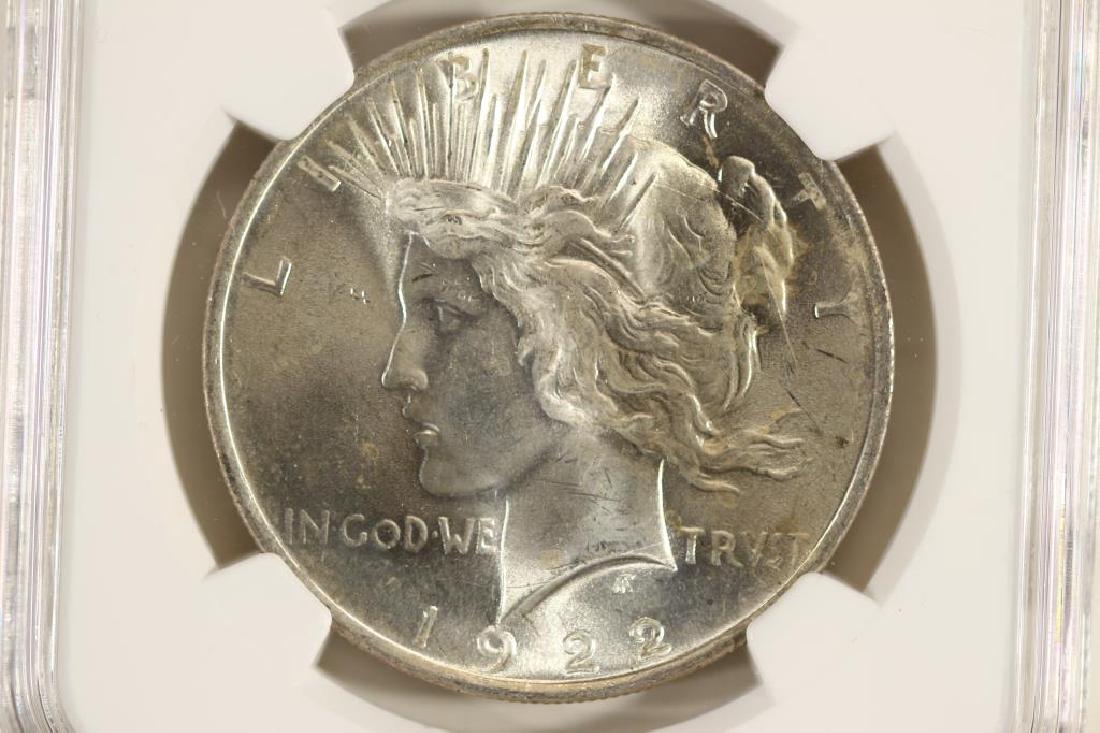 1922 PEACE SILVER DOLLAR NGC MS64+ (1 of 3)