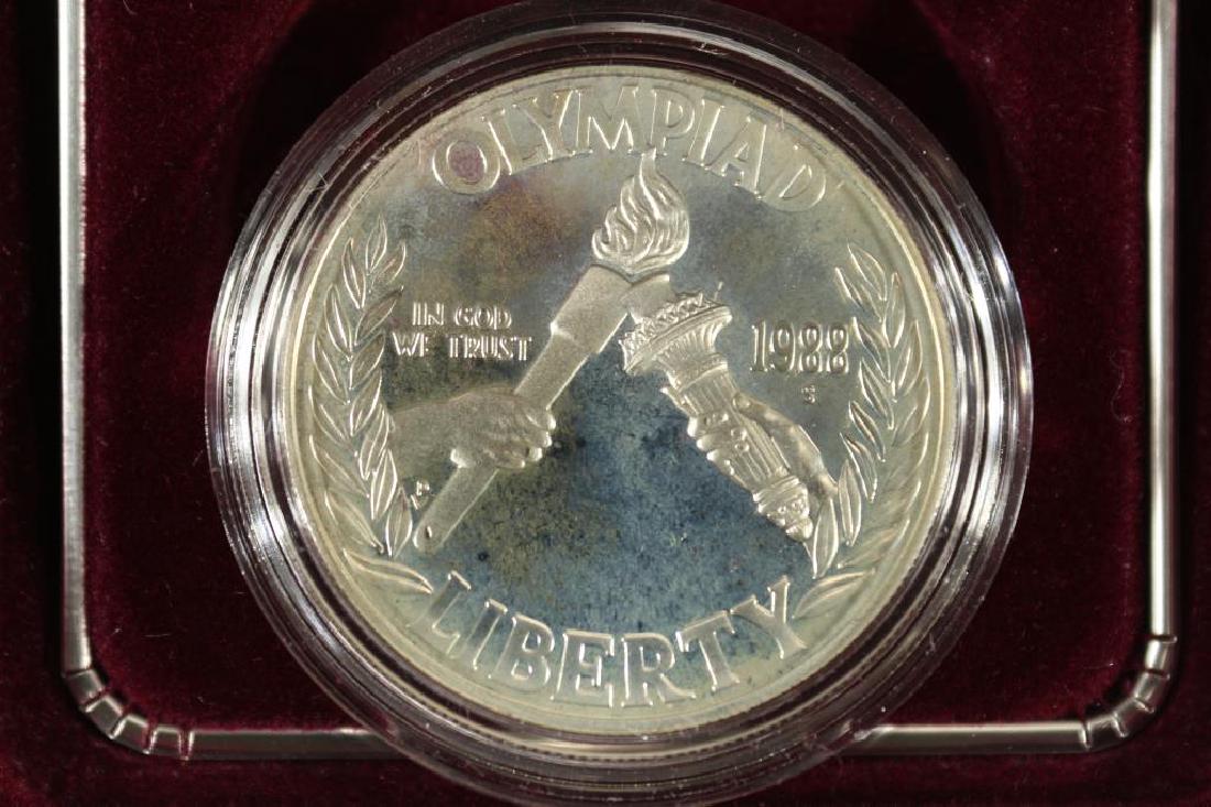 1988-S US OLYMPIC PROOF SILVER DOLLAR (1 of 3)