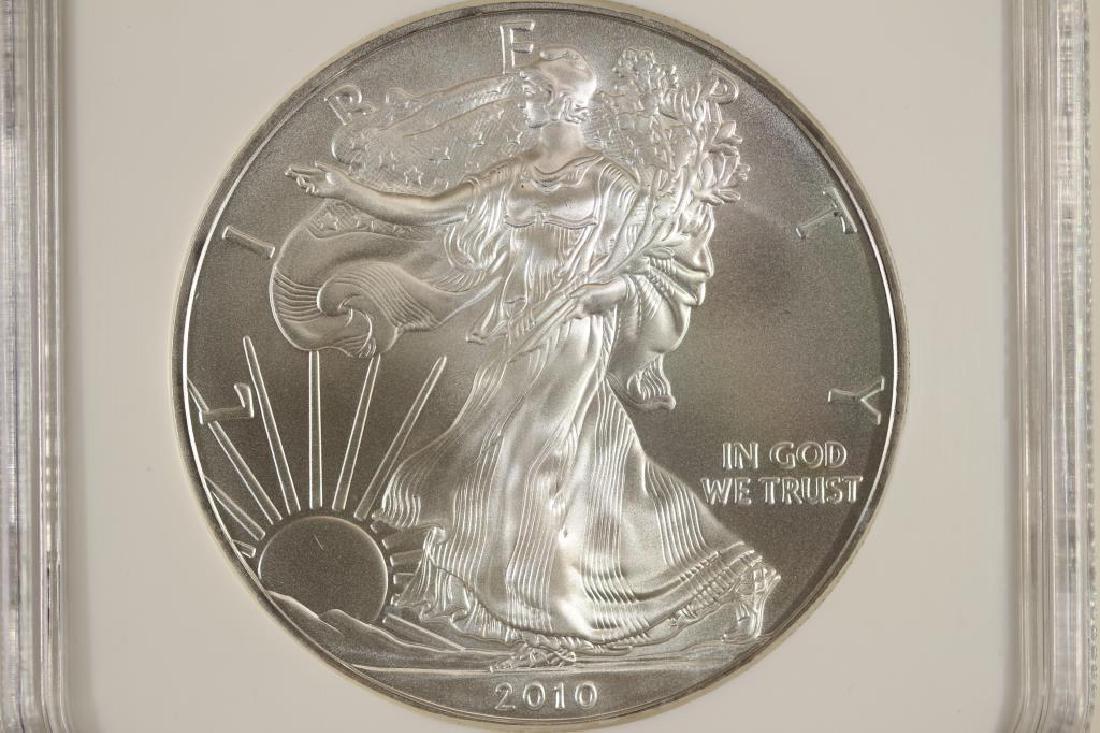 2010 AMERICAN SILVER EAGLE NGC MS69 (1 of 3)