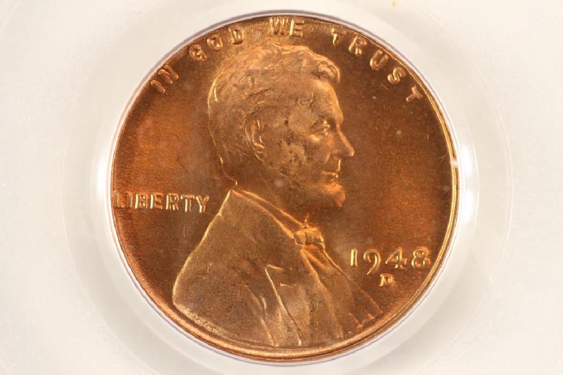 1948-D LINCOLN CENT PCGS MS66RD (1 of 3)