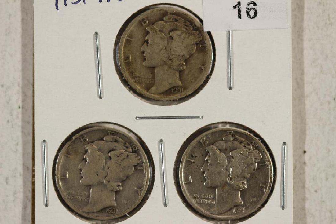 1931-P/D/S MERCURY DIMES: You must call or email us your credit card directly. Our phone number is 1-763-862-8302 and our email is bidalotauction@aol.com. Thanks.