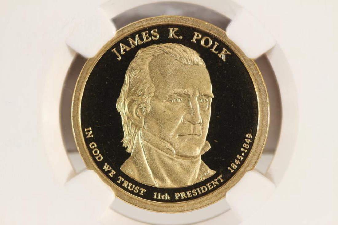 2009-S POLK DOLLAR NGC PF69 ULTRA CAMEO: You must call or email us your credit card directly. Our phone number is 1-763-862-8302 and our email is bidalotauction@aol.com. Thanks.