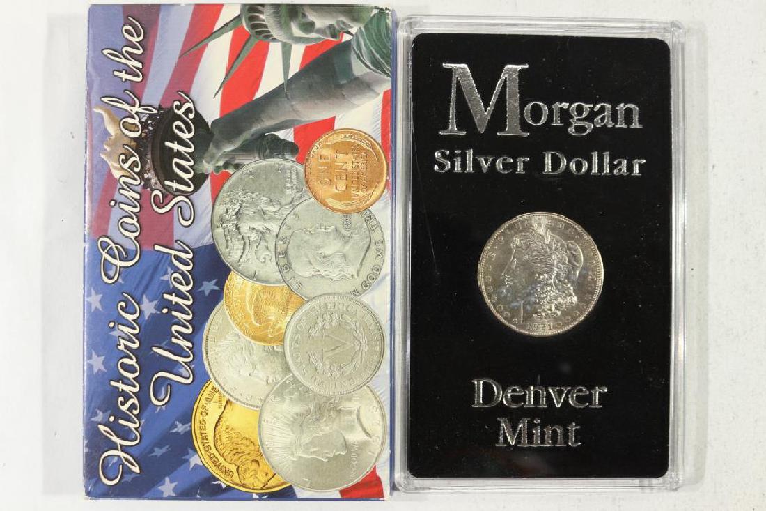 1921-D MORGAN SILVER DOLLAR UNC (1 of 2)