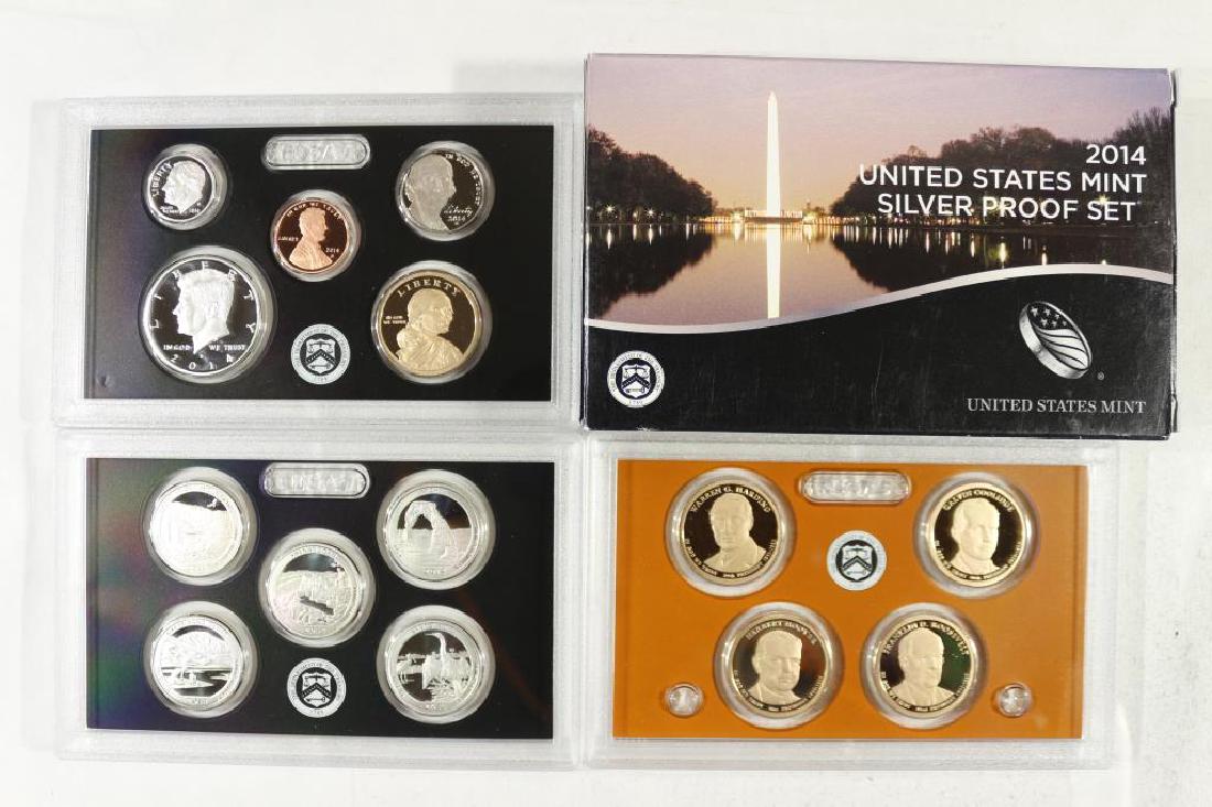 2014 US SILVER PROOF SET (WITH BOX) 14 PIECES (1 of 2)