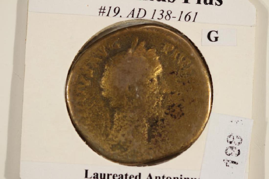 138-161 A.D. ANTONINUS PIUS ANCIENT COIN: You must call or email us your credit card directly. Our phone number is 1-763-862-8302 and our email is bidalotauction@aol.com. Thanks.