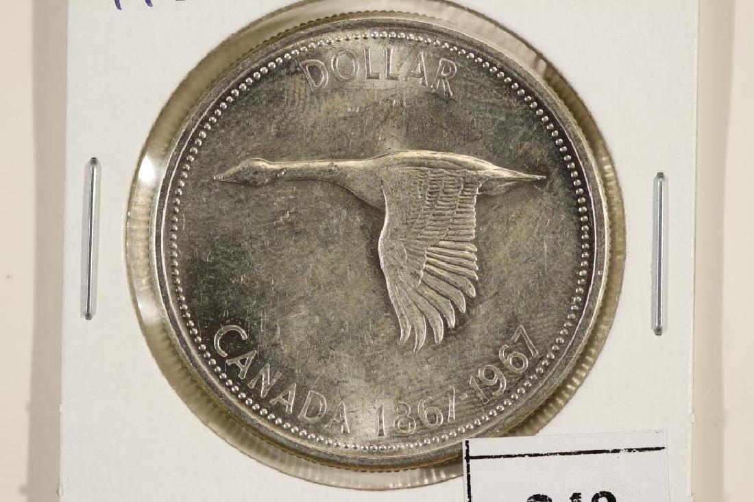 1967 CANADA FLYING GOOSE SILVER DOLLAR UNC (1 of 2)