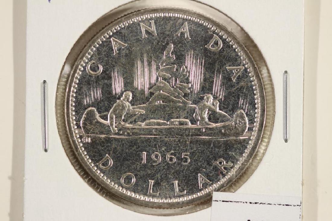 1965 CANADA SILVER DOLLAR UNC: You must call or email us your credit card directly. Our phone number is 1-763-862-8302 and our email is bidalotauction@aol.com. Thanks.