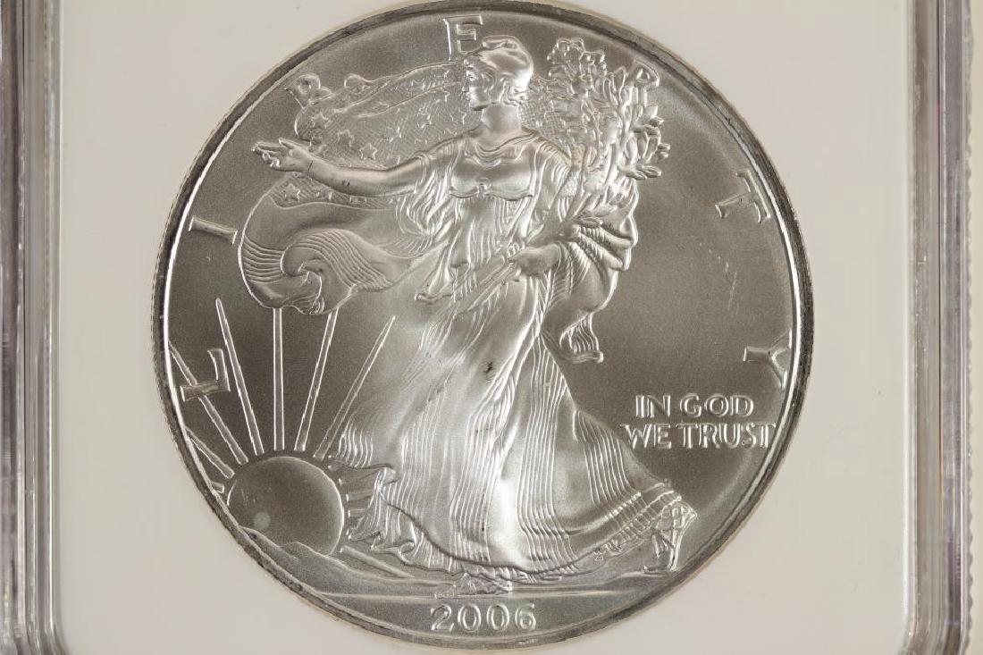 2006 AMERICAN SILVER EAGLE NGC MS69 1 OF 1ST 50000 (1 of 3)
