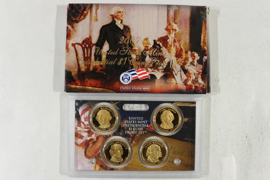 2007 US PRESIDENTIAL DOLLAR PROOF SET WITH BOX: You must call or email us your credit card directly. Our phone number is 1-763-862-8302 and our email is bidalotauction@aol.com. Thanks.