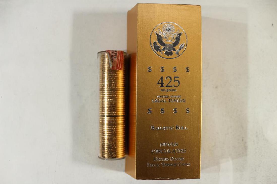 BALLISTIC ROLL OF 50-2007-P WASHINGTON DOLLARS UNC: You must call or email us your credit card directly. Our phone number is 1-763-862-8302 and our email is bidalotauction@aol.com. Thanks.