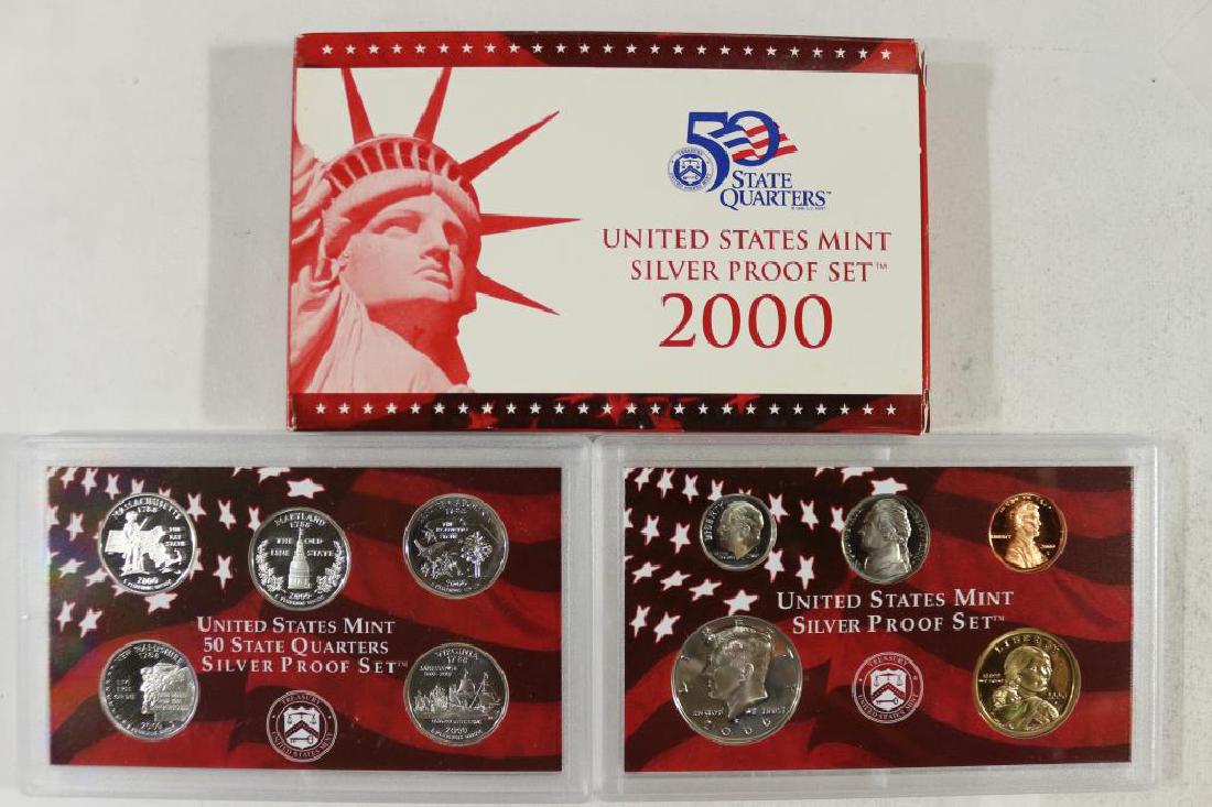 2000 US SILVER PROOF SET (WITH BOX) (1 of 2)