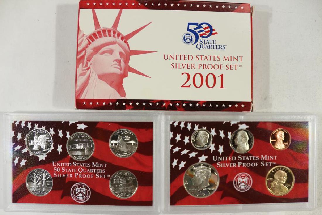 2001 US SILVER PROOF SET (WITH BOX) (1 of 2)