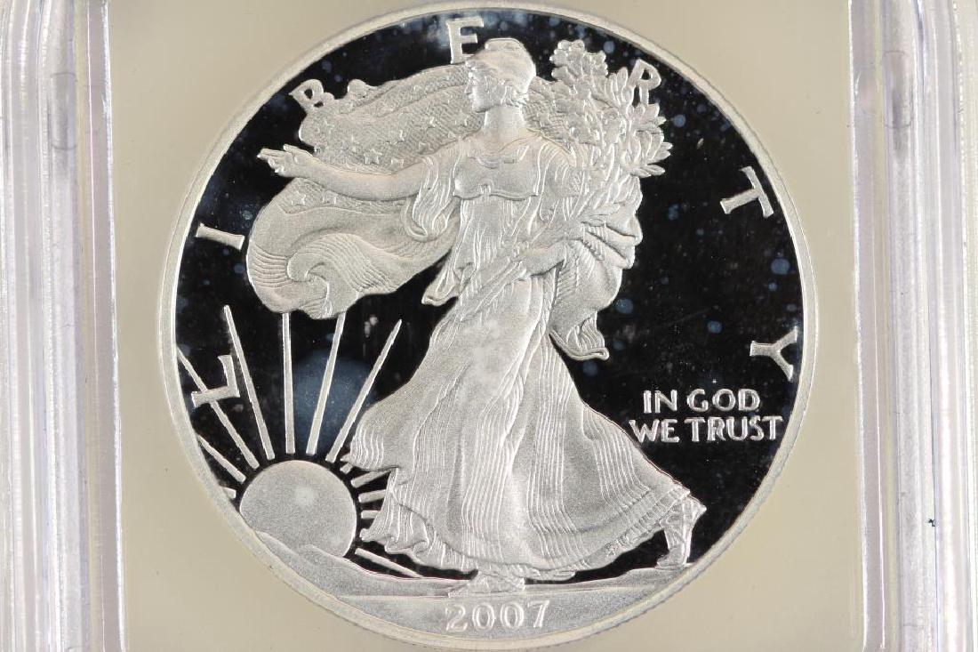 2007-W AMERICAN SILVER EAGLE ICG PR70 DCAM (1 of 3)