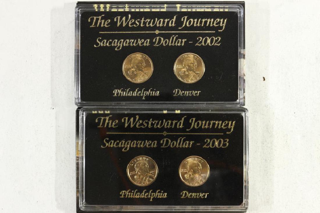 2002 P & D & 2003 P & D SACAGAWEA DOLLARS UNC: You must call or email us your credit card directly. Our phone number is 1-763-862-8302 and our email is bidalotauction@aol.com. Thanks.
