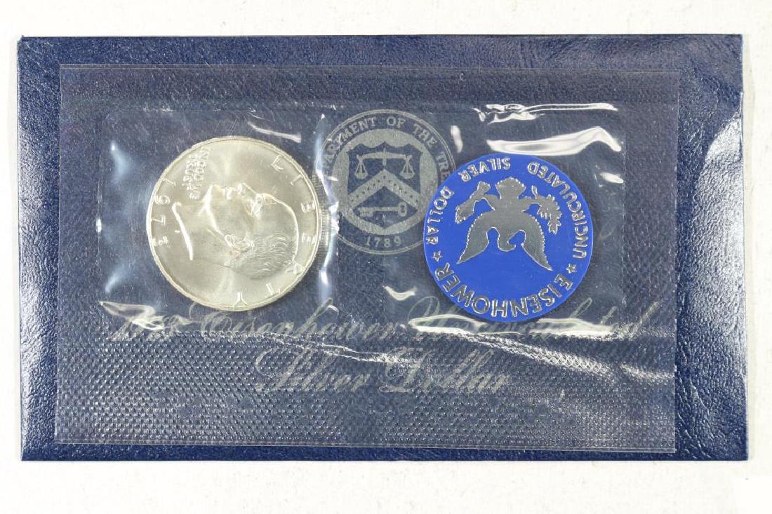 1973-S  IKE SILVER DOLLAR UNCIRCULATED (BLUE PACK) (1 of 2)