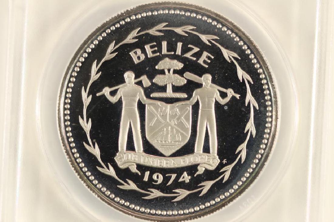 1974 FM BELIZE $10 ANACS PF68 DCAM KM #45: You must call or email us your credit card directly. Our phone number is 1-763-862-8302 and our email is bidalotauction@aol.com. Thanks.