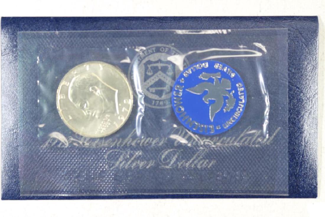 1972-S  IKE SILVER DOLLAR UNCIRCULATED (BLUE PACK) (1 of 2)