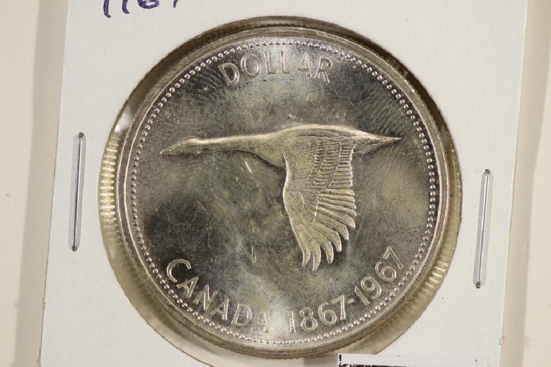 1967 CANADA FLYING GOOSE SILVER DOLLAR UNC (1 of 2)