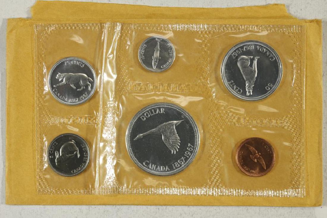 1967 CANADA SILVER FLYING GOOSE (PF LIKE) SET (1 of 2)