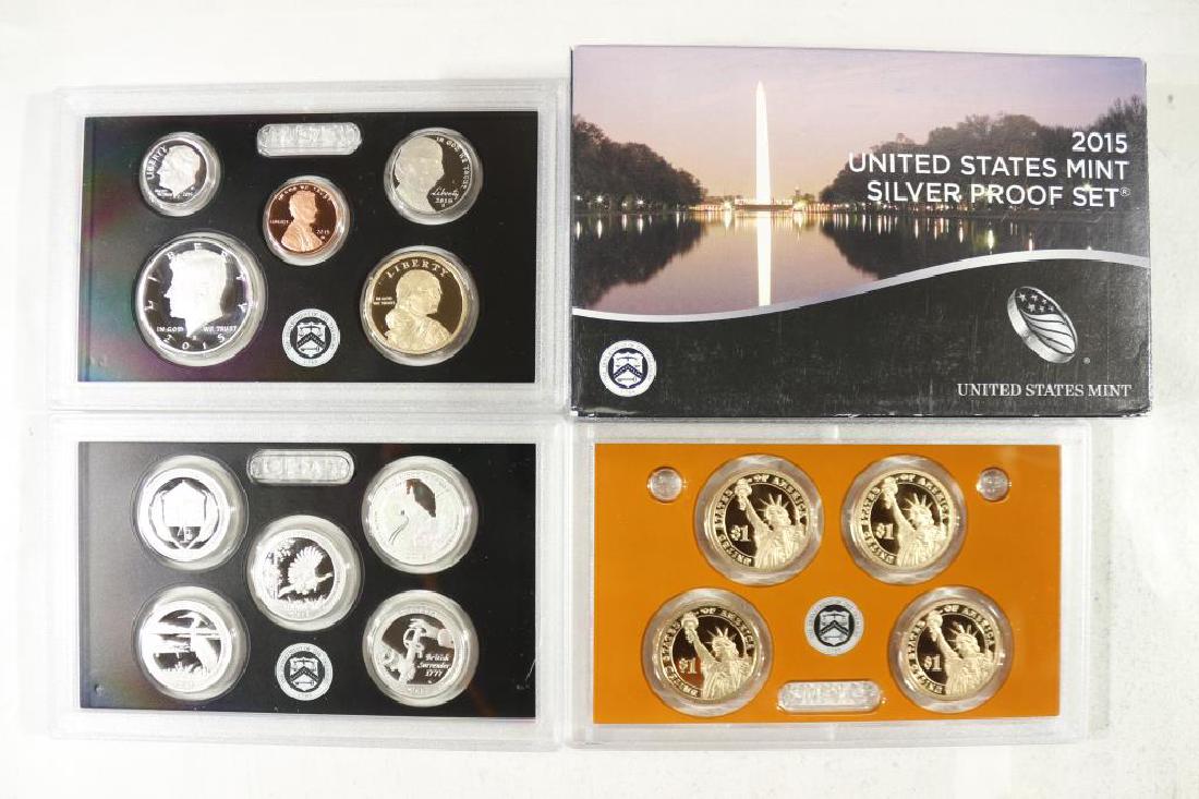 2015 US SILVER PROOF SET (WITH BOX) 14 PIECES (1 of 2)