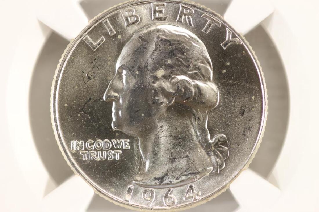 1964-D WASHINGTON SILVER QUARTER NGC MS65: You must call or email us your credit card directly. Our phone number is 1-763-862-8302 and our email is bidalotauction@aol.com. Thanks.