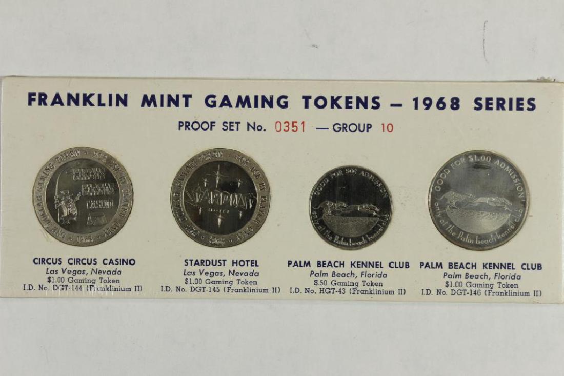 1968 SERIES FRANKLIN MINT GAMING TOKENS GROUP 10 (1 of 2)