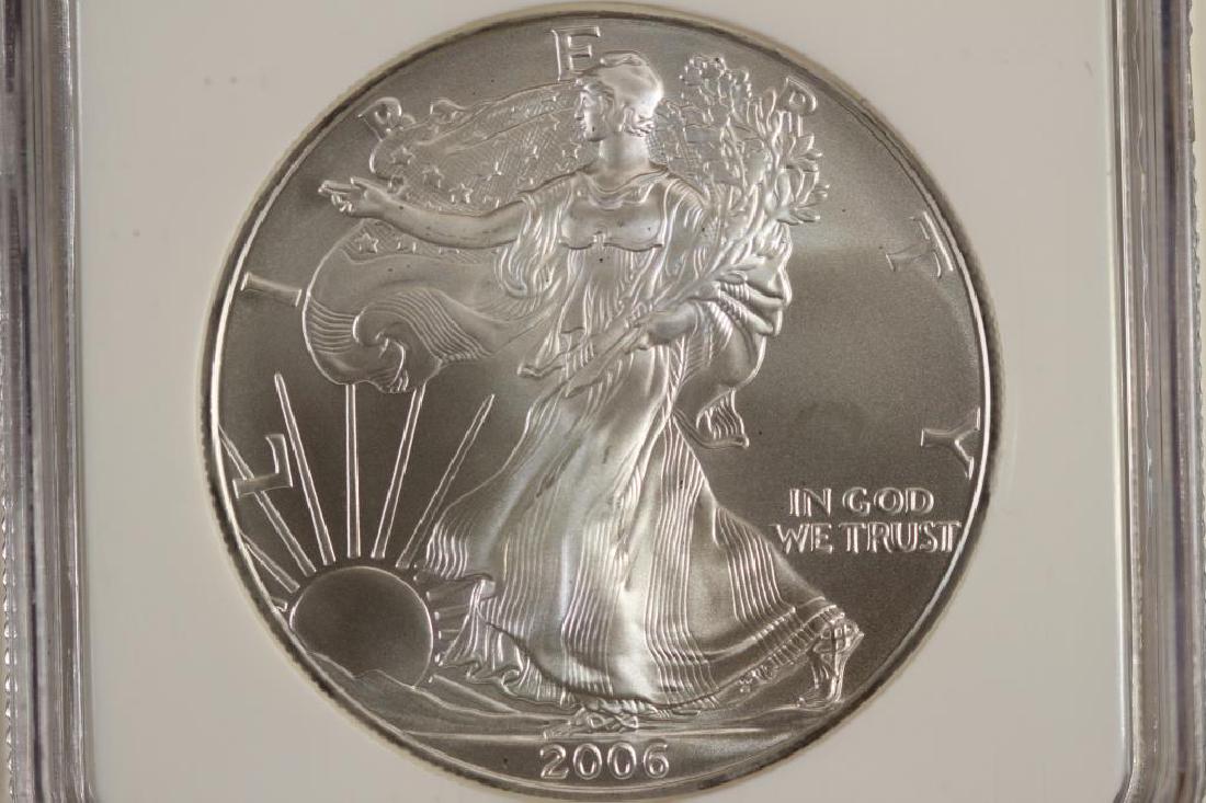2006 AMERICAN SILVER EAGLE NGC MS69 1 OF 1ST 50000 (1 of 3)