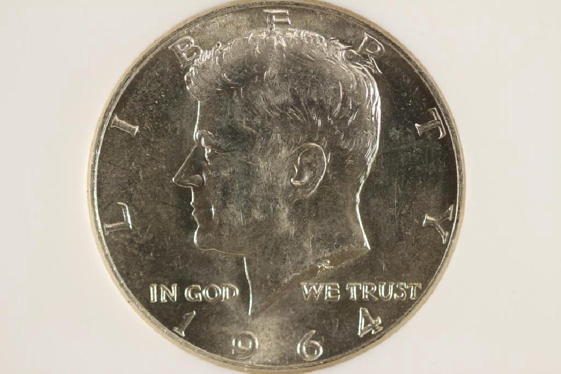 1964-D 90% SILVER KENNEDY HALF DOLLAR NGC BINION: SILVER HOARD