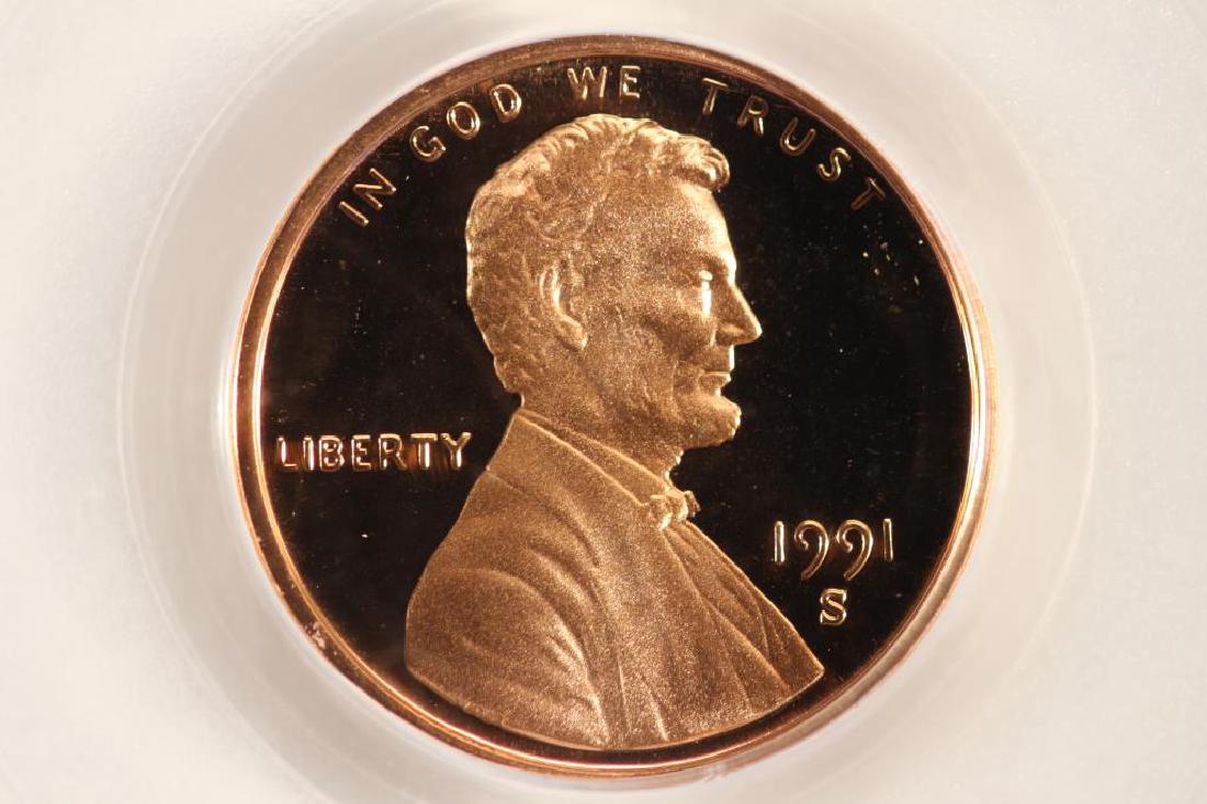 1991-S LINCOLN CENT PCGS PR69RD DCAM: You must call or email us your credit card directly. Our phone number is 1-763-862-8302 and our email is bidalotauction@aol.com. Thanks.
