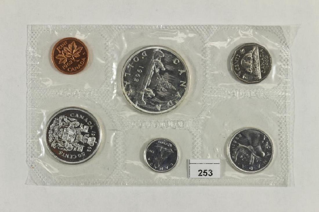 1962 CANADA SILVER (PF LIKE) SET NO ENVELOPE: You must call or email us your credit card directly. Our phone number is 1-763-862-8302 and our email is bidalotauction@aol.com. Thanks.