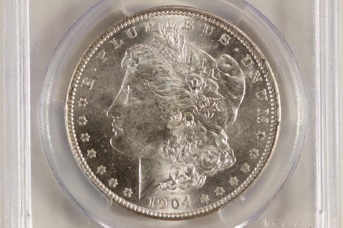 1904-O MORGAN SILVER DOLLAR PCGS MS63: You must call or email us your credit card directly. Our phone number is 1-763-862-8302 and our email is bidalotauction@aol.com. Thanks.