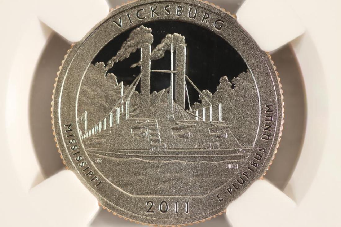 2011-S VICKSBURG QUARTER NGC PF70 ULTRA CAMEO: You must call or email us your credit card directly. Our phone number is 1-763-862-8302 and our email is bidalotauction@aol.com. Thanks.